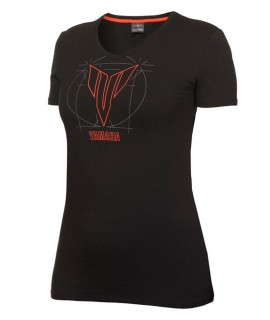 T-Shirt MT CARSON Femme Yamaha noir