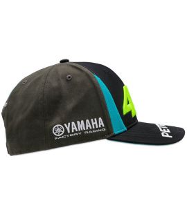 Côté de la casquette Yamaha VR46 Petronas 2021