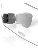 Détail du déflecteur de bulle Yamaha