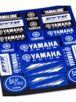 Zoom sur les stickers Yamaha Racing bLUcRU