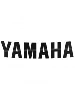 Sticker Yamaha rétro-réfléchissant noir pour jante avant