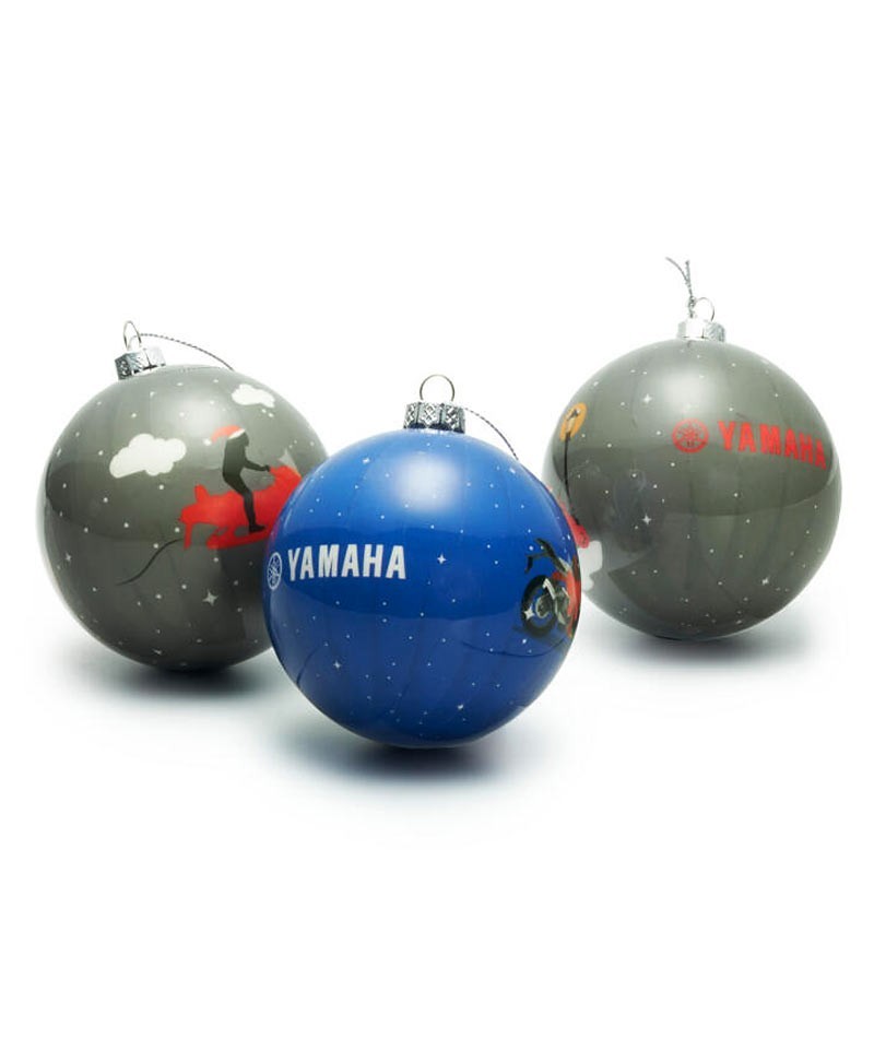 Lot de 3 boules de Noël Yamaha