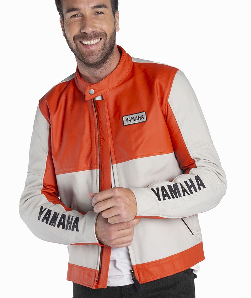 BLOUSON CUIR YAMAHA FASTER SONS HOMME INARW - Equipement Pilote