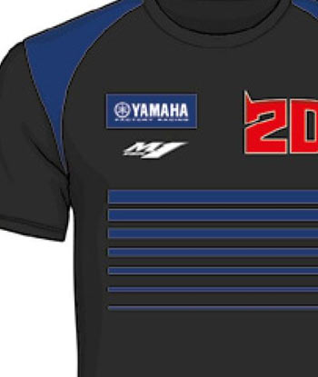 T-shirt Quartararo Yamaha 2023 Noir