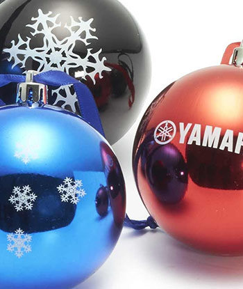 Lot de 6 boules de Noël Yamaha