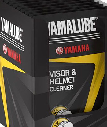 Lingette nettoyante pour visières et casques Yamalube
