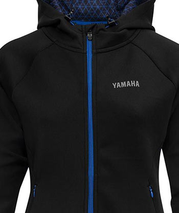 Sweat Yamaha femme Olympia à zip et capuche fixe
